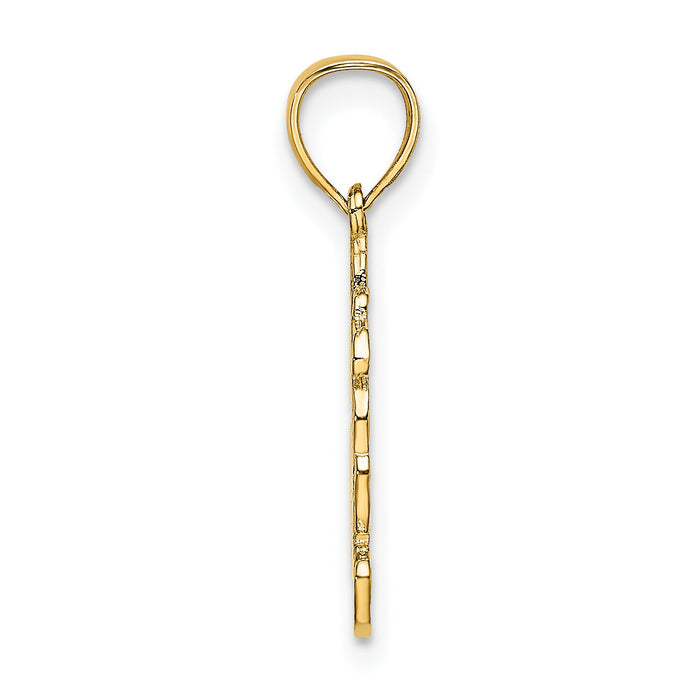 14K Dressed Up Teddy Bear Charm-D4003