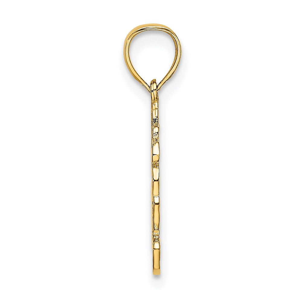 14K Dressed Up Teddy Bear Charm-D4003