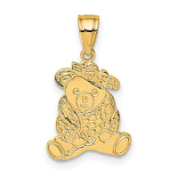 14K Dressed Up Teddy Bear Charm-D4003