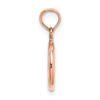 14k Rose Gold 3-D Peace Symbol Charm-D4053R