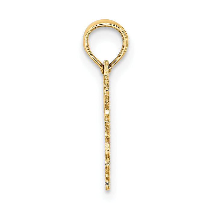 14K 100% TAURUS Zodiac Charm-D4055