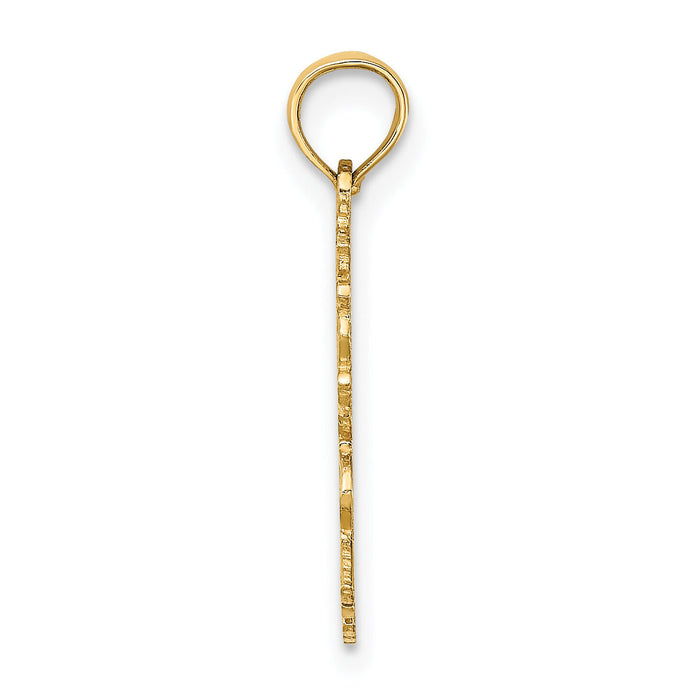 14K 100% GEMINI Zodiac Charm-D4056