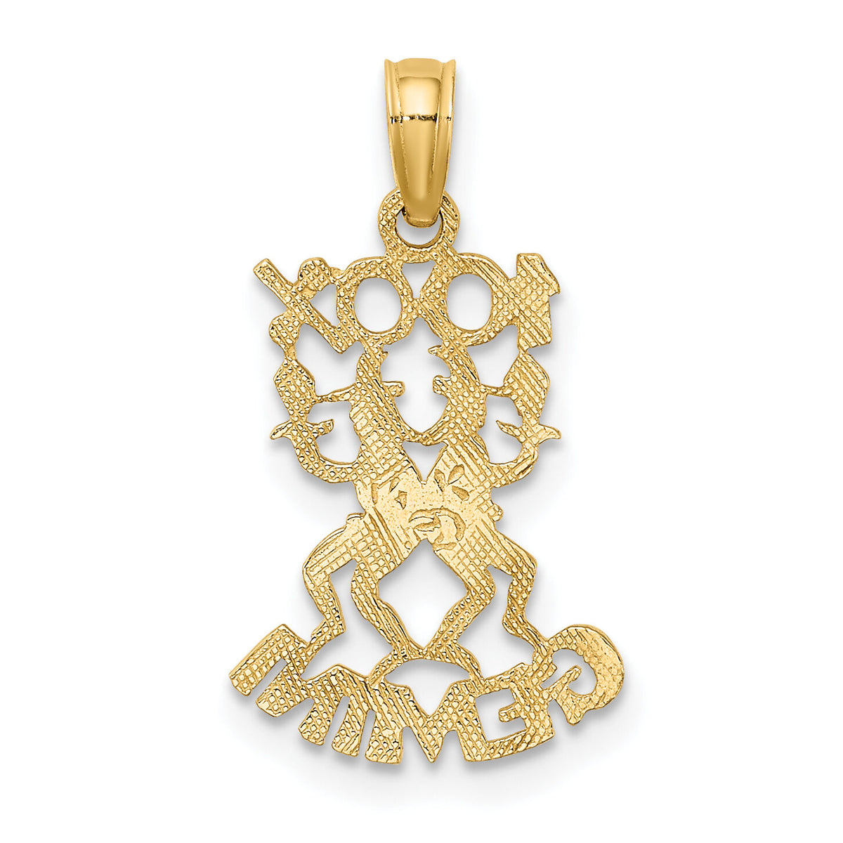 14K 100% GEMINI Zodiac Charm-D4056