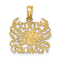 14K 100% CANCER Zodiac Charm-D4057