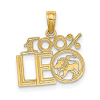 14K 100% LEO Zodiac Charm-D4058