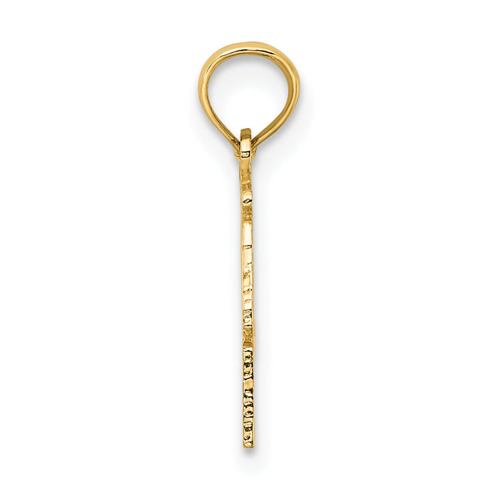 14K 100% LIBRA Zodiac Charm-D4060