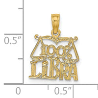 14K 100% LIBRA Zodiac Charm-D4060