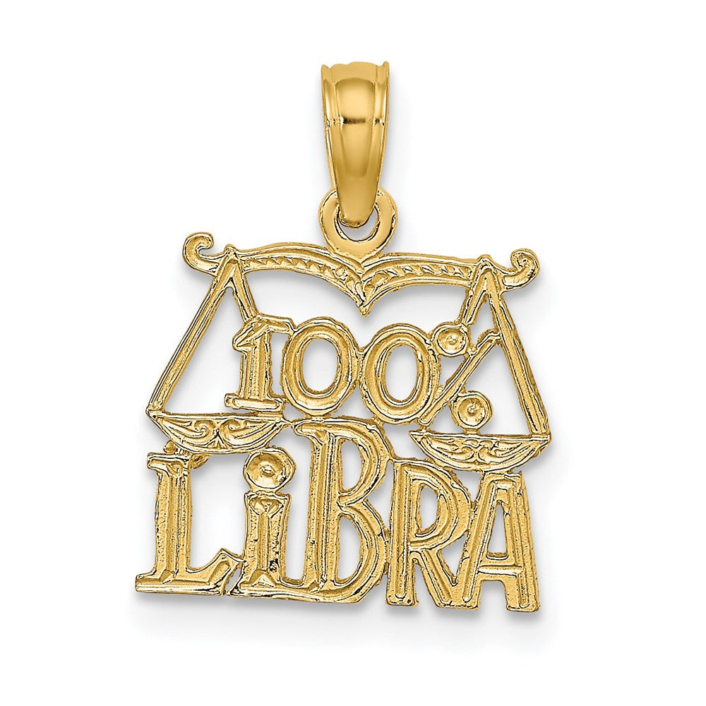 14K 100% LIBRA Zodiac Charm-D4060
