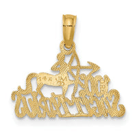 14K 100% SAGITTARIUS Zodiac Charm-D4062