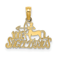 14K 100% SAGITTARIUS Zodiac Charm-D4062