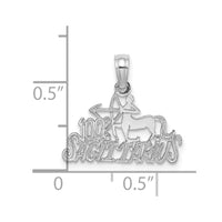 14k WG 100% SAGITTARIUS Zodiac Charm-D4062W