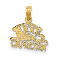 14K 100% CAPRICORN Zodiac Charm-D4063