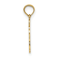 14K 100% AQUARIUS Zodiac Charm-D4064