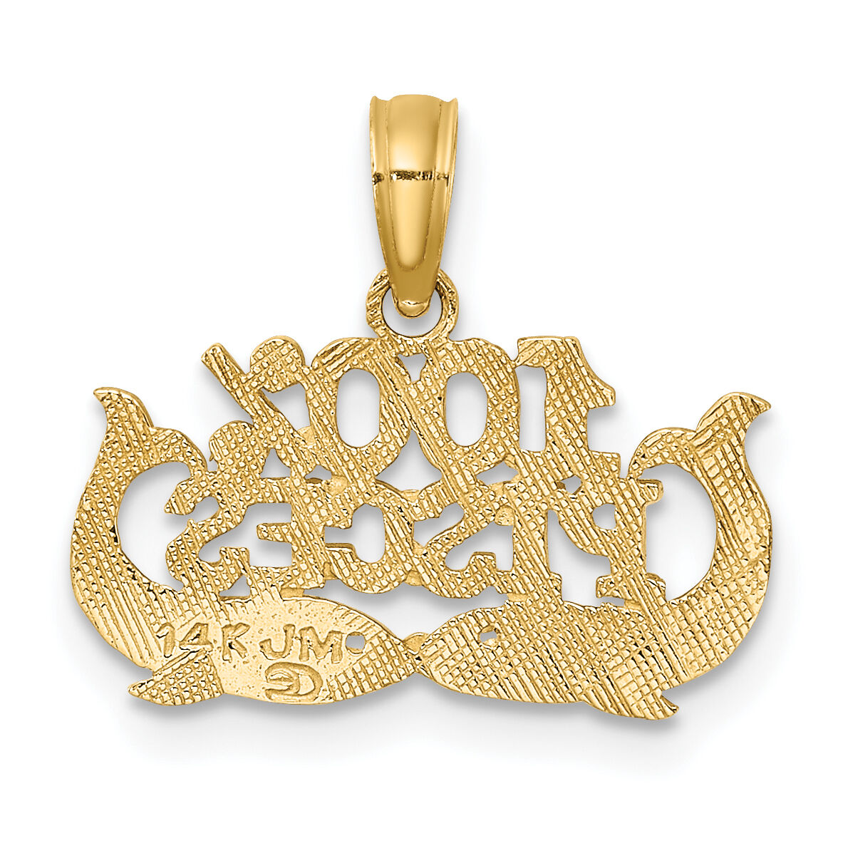14K 100% PISCES Zodiac Charm-D4065