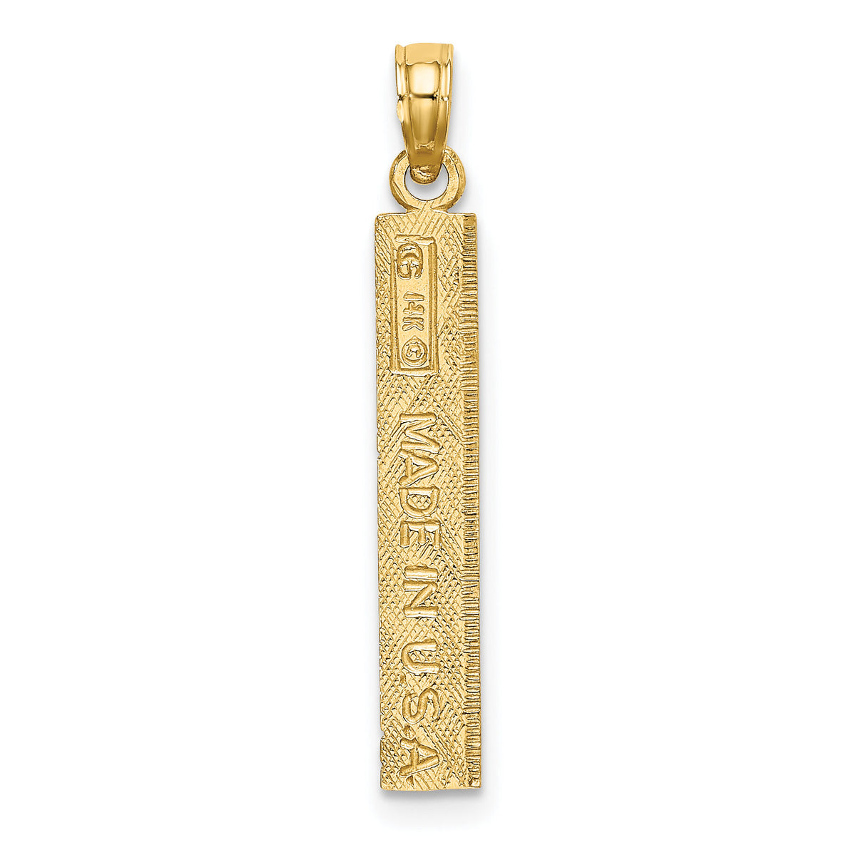 14k Six Inch Ruler Charm-D4066