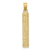 14k Six Inch Ruler Charm-D4066