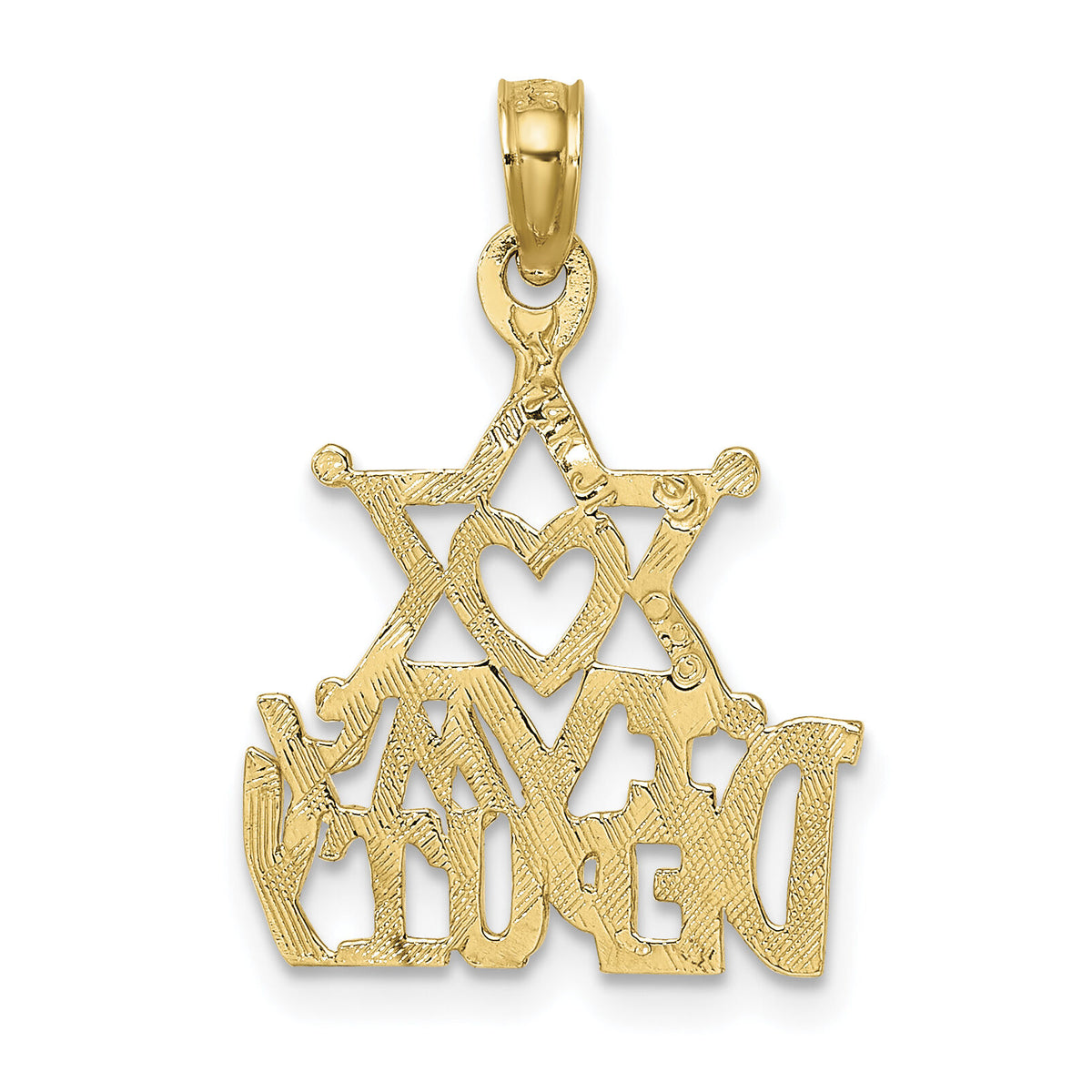 14K I HEART MY DEPUTY Charm-D4075