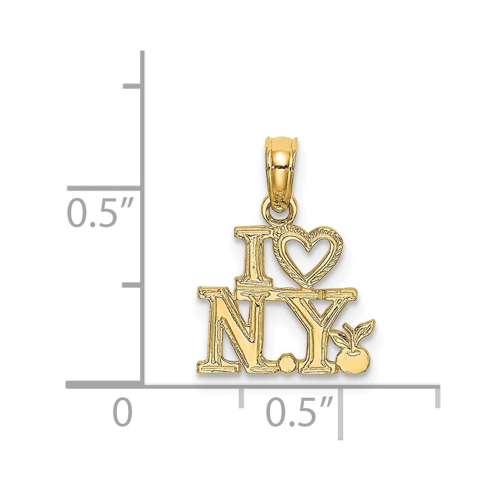 14K I HEART NY Charm-D4082