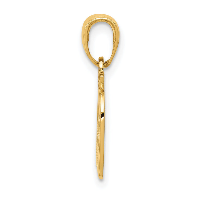14K New York Skyline in Apple Pendant-D4083