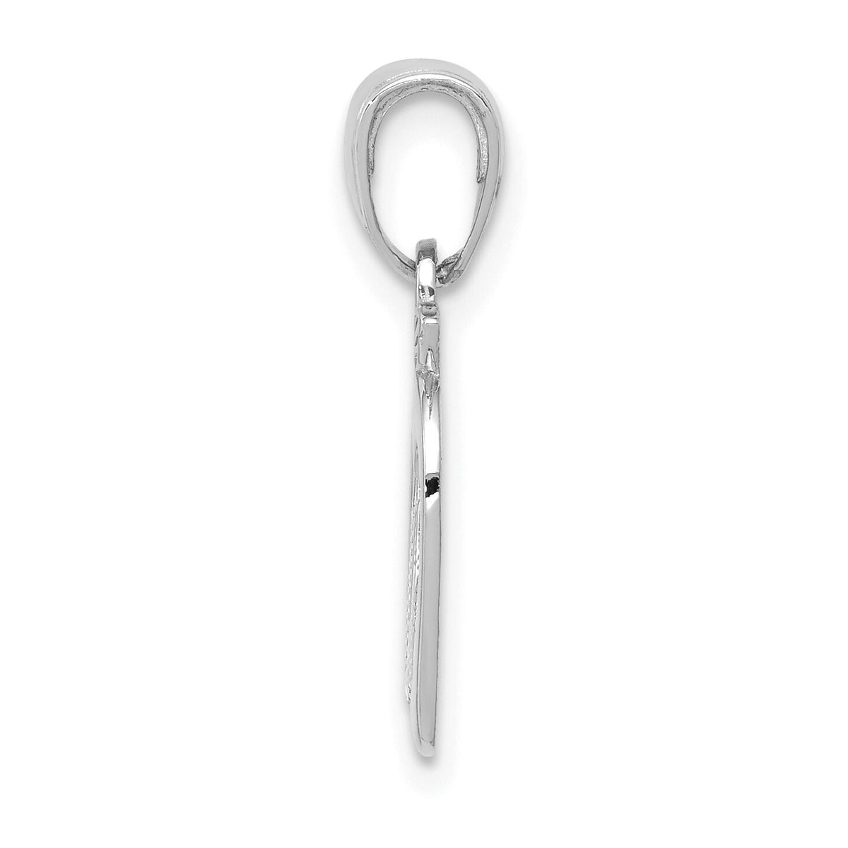 14k White Gold New York Skyline in Apple Pendant-D4083W