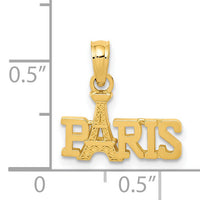 14K PARIS With Eiffel Tower Pendant-D4087