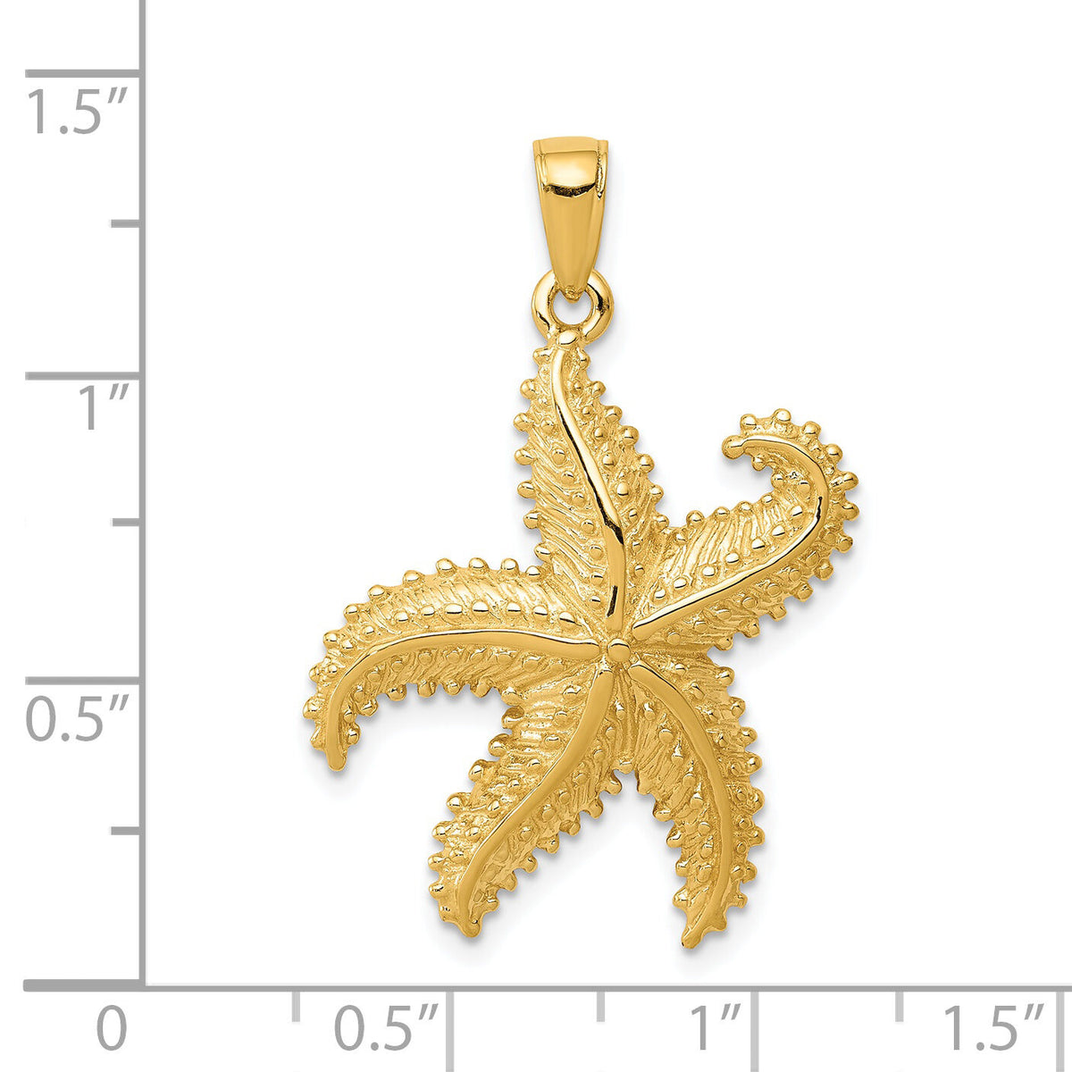 14K Starfish Pendant-D4104