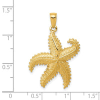 14K Starfish Pendant-D4104