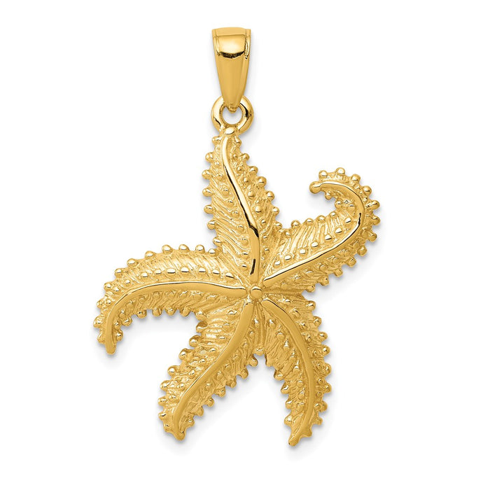 14K Starfish Pendant-D4104