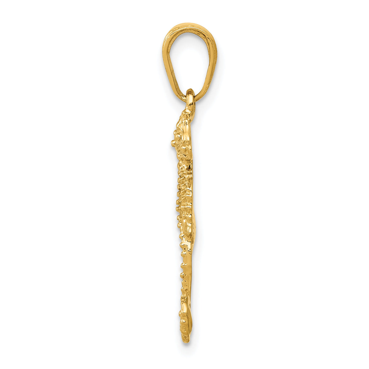 14K Seahorse Pendant-D4105