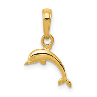 14K Mini Dolphin Pendant-D4121