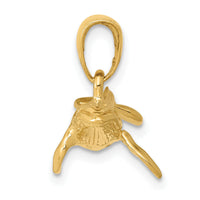 14K 3-D Humpback Whale Pendant-D4133
