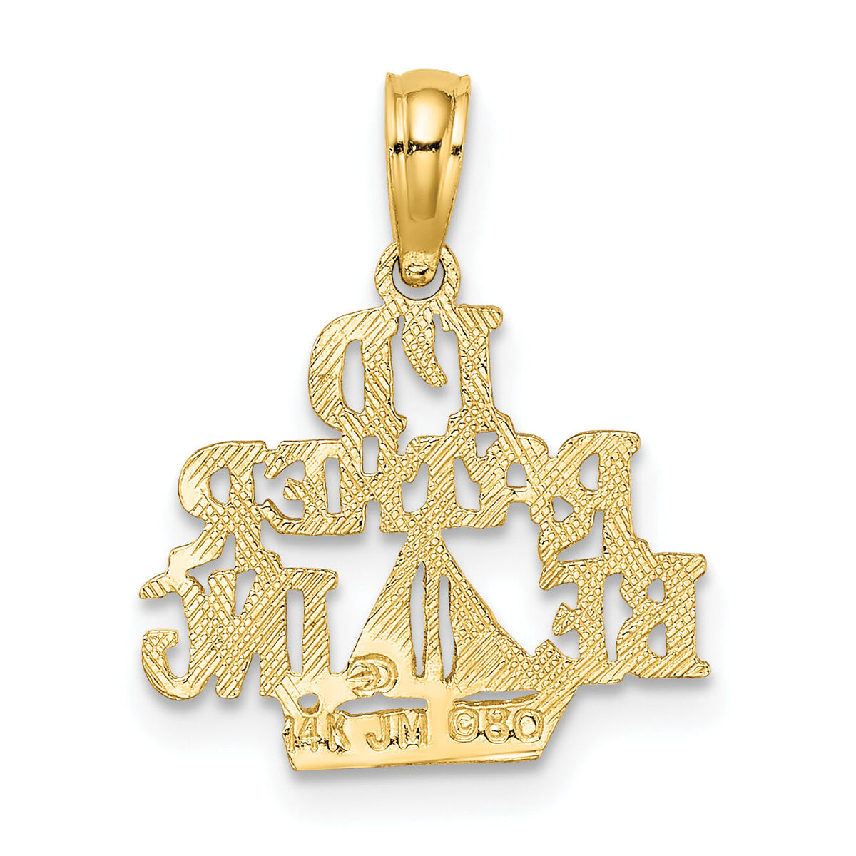 14K I'D RATHER BE SAILING Charm-D4150