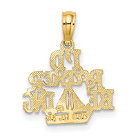 14K I'D RATHER BE SAILING Charm-D4150