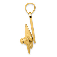 14K Moveable 3 Blade Propeller Pendant-D4161