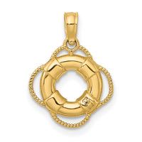 14K 3D Lifesaver Charm-D4170