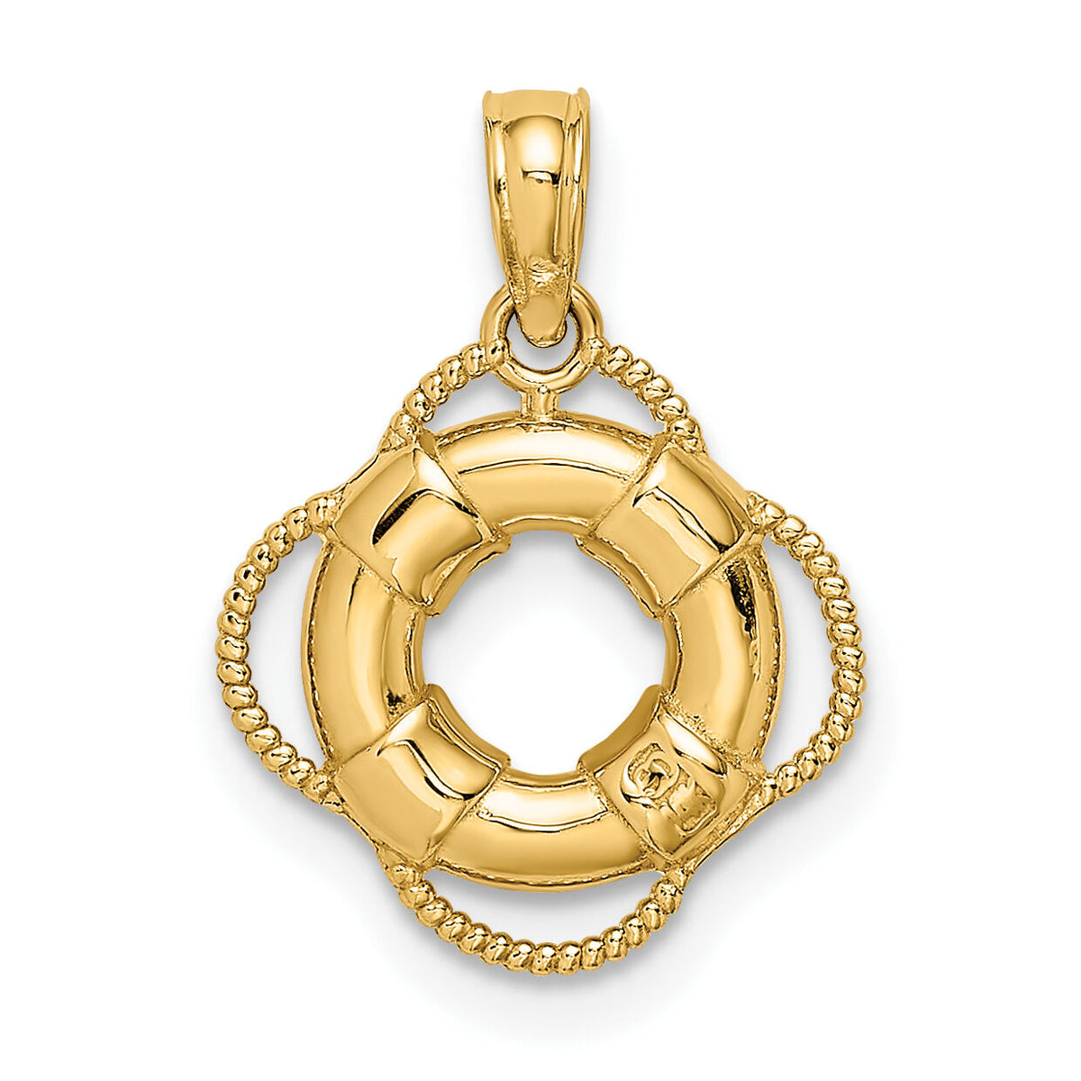 14K 3D Lifesaver Charm-D4170