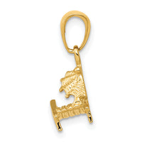 14K 3-D Lounge Beach Chair Pendant-D4171