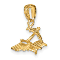 14K 3-D Lounge Beach Chair Pendant-D4171