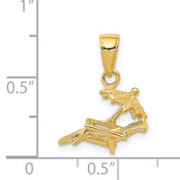 14K 3-D Lounge Beach Chair Pendant-D4171