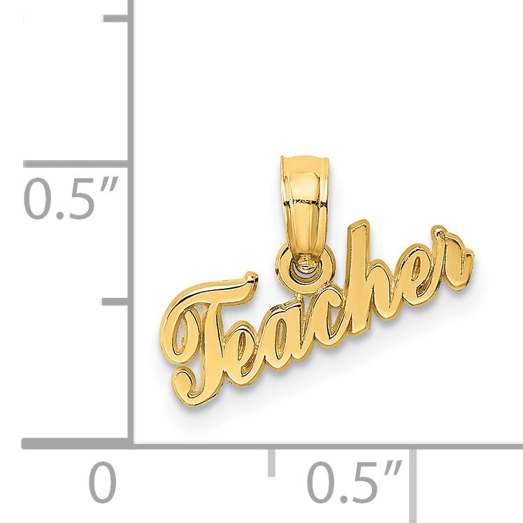 14k TEACHER Charm-D4177