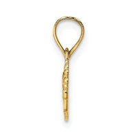 14k SPECIAL TEACHER with Flower Charm-D4178