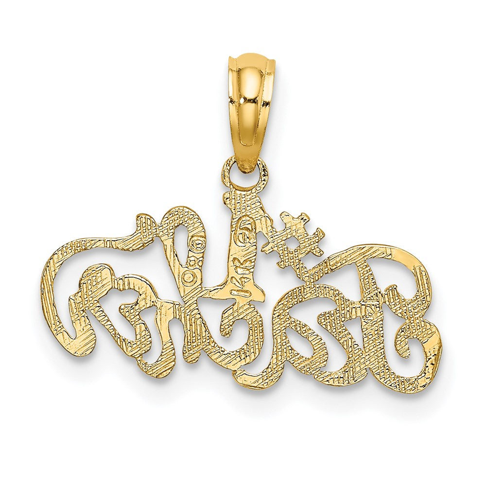 14K #1 TEACHER Charm-D4179