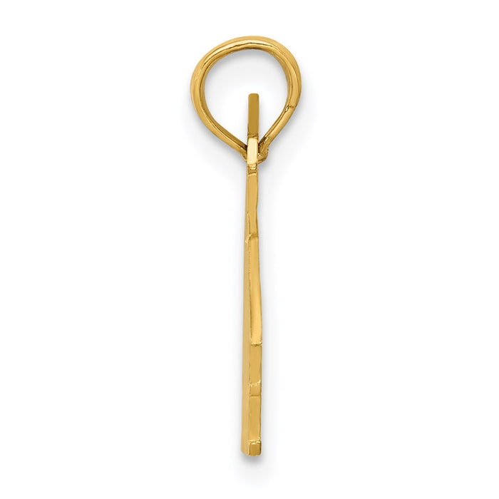 14K School House Pendant-D4180