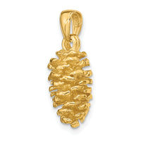 14K 3-D Pinecone Pendant-D4192