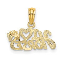 14K I HEART HORSES Charm-D4224