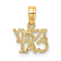 14k I HEART MY CAT Charm-D4233