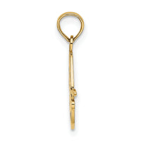 14K Paint Pallet and Brushes Charm-D4256