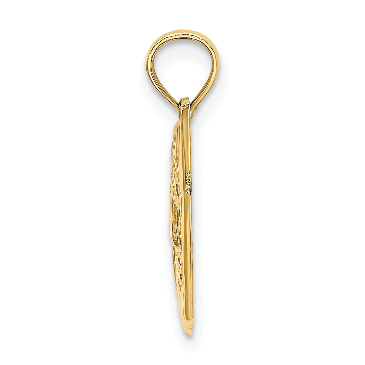 14K Comedy/Tragedy Charm-D4259