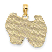 14K Comedy/Tragedy Charm-D4259