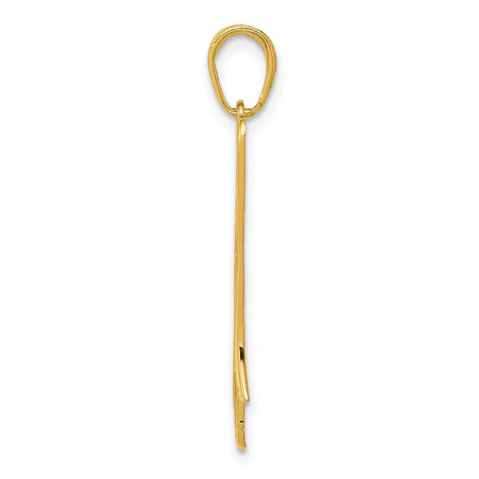 14K Trombone Pendant-D4262